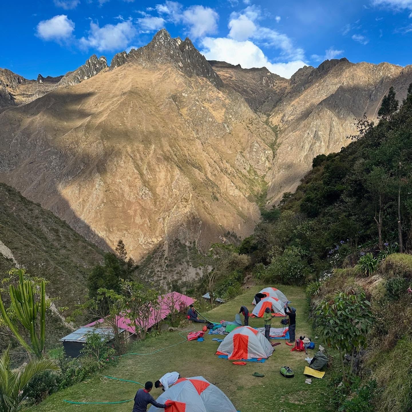 Foto de un visitante del tour por Camino Inca